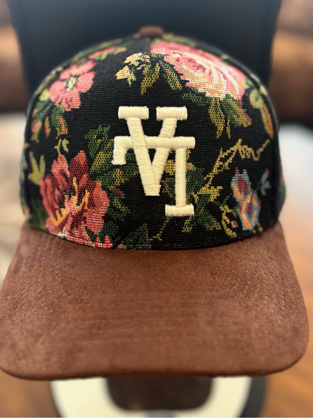 Los Angeles Dodgers Jacquard made fabric Floral SnapBack Hat